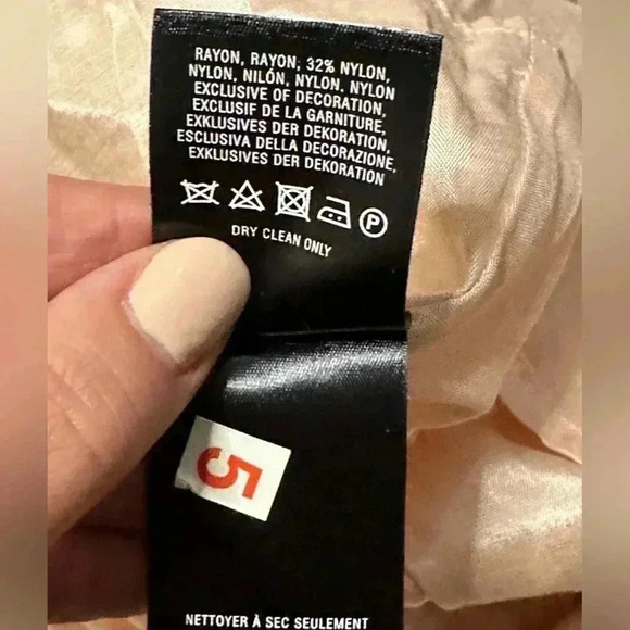 NWT Anthropologie Meadow Rue Womens 8 Lace Dress Black Ivory Strapless - Picture 8 of 9